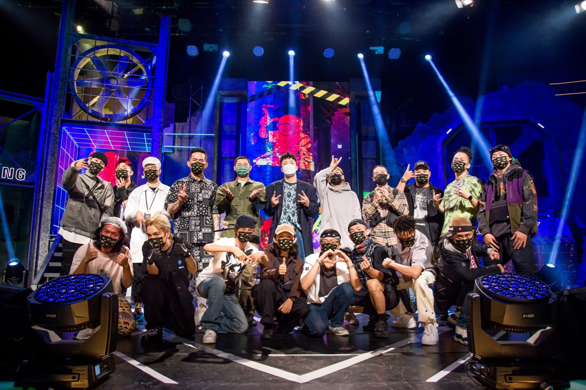 導師與選手合影