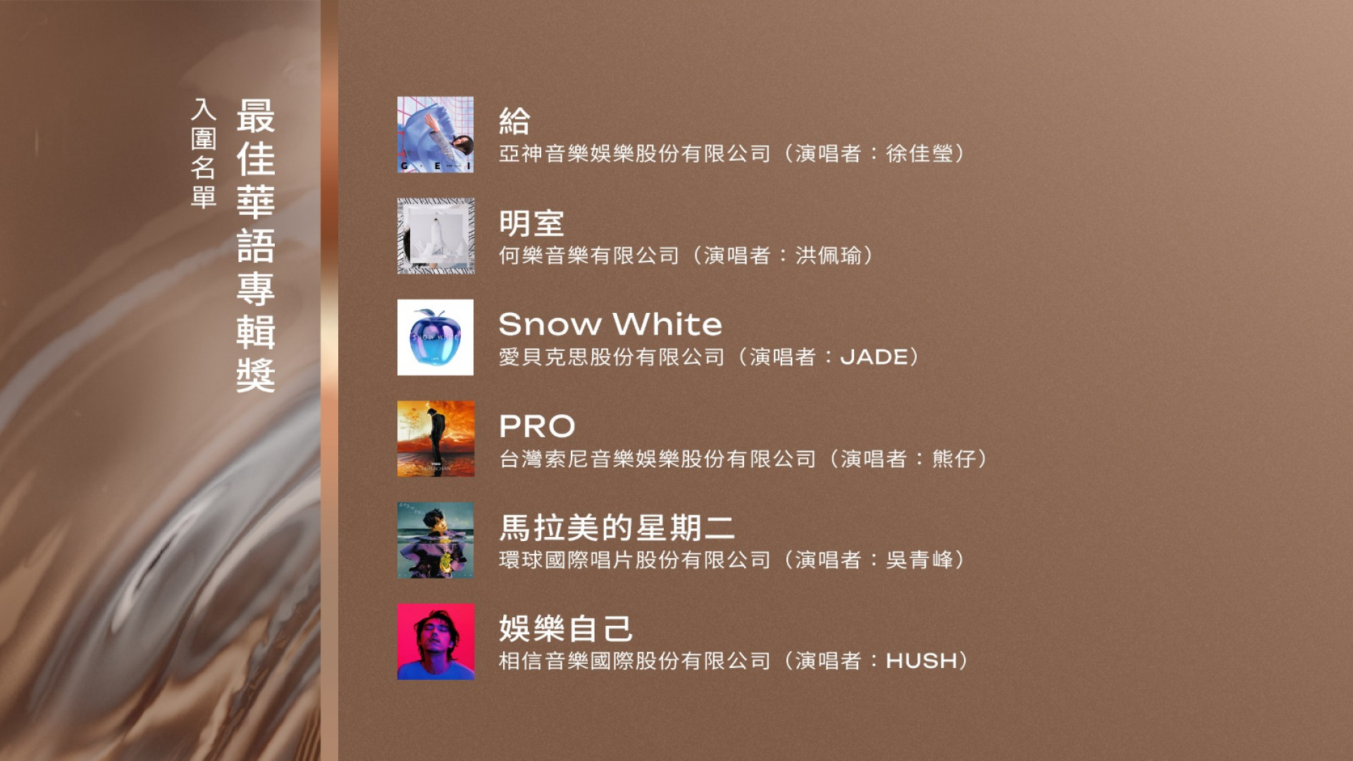 華語專輯