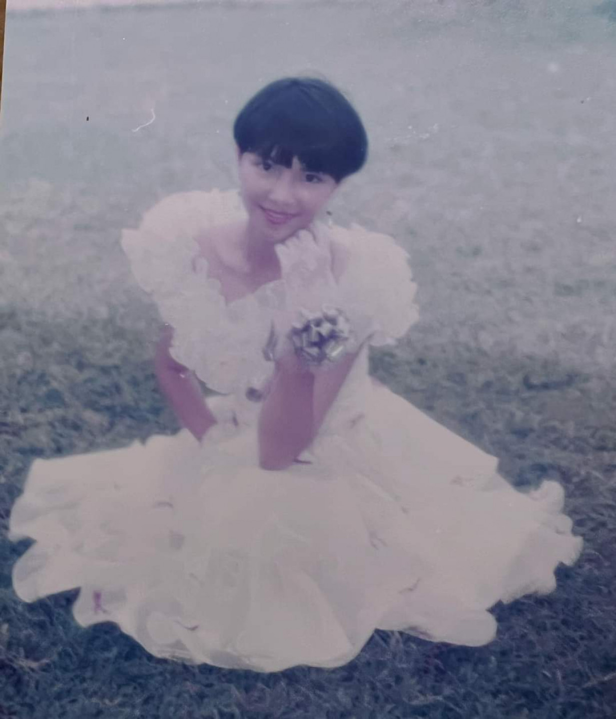 李心潔中學時期照片。