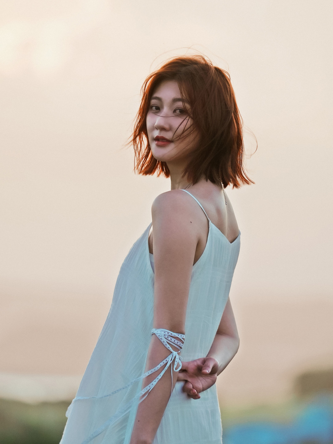 林逸欣拍到日落,笑說要坐飛車