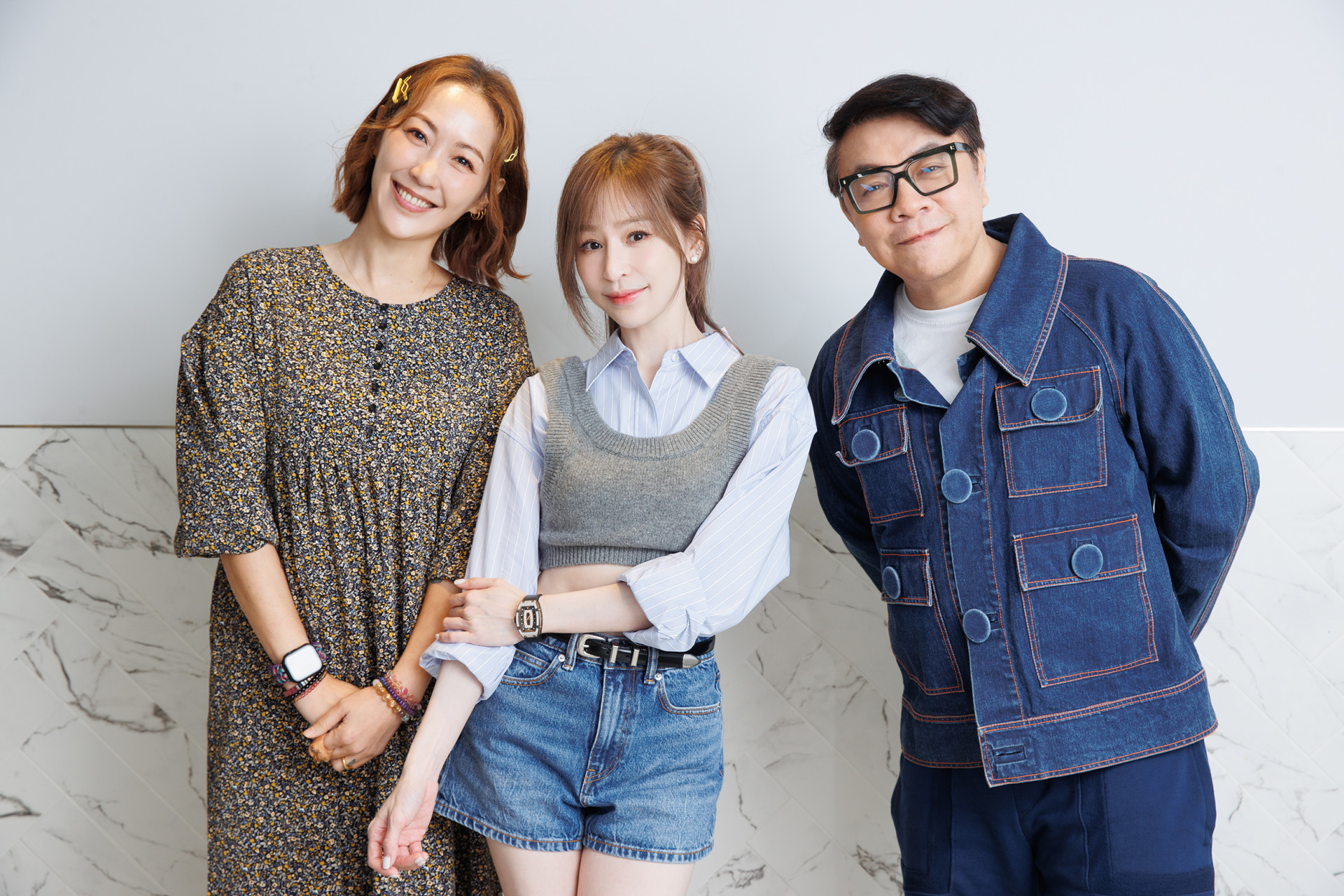 左至右：Gigi、王心凌、蔡康永