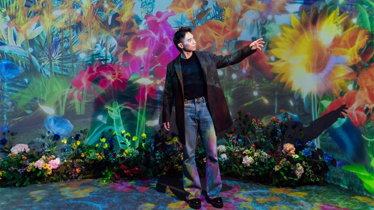 《花之舞光影展》太夢幻！ 歌手柏霖PoLin讚嘆：彷彿到了花草世界