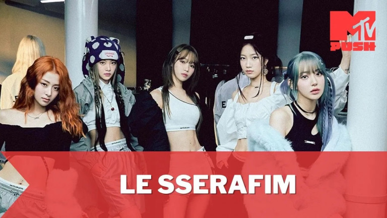【MTV PUSH】人氣女團LE SSERAFIM榮登告示牌200榜單第8名！神曲《EASY》席捲全球