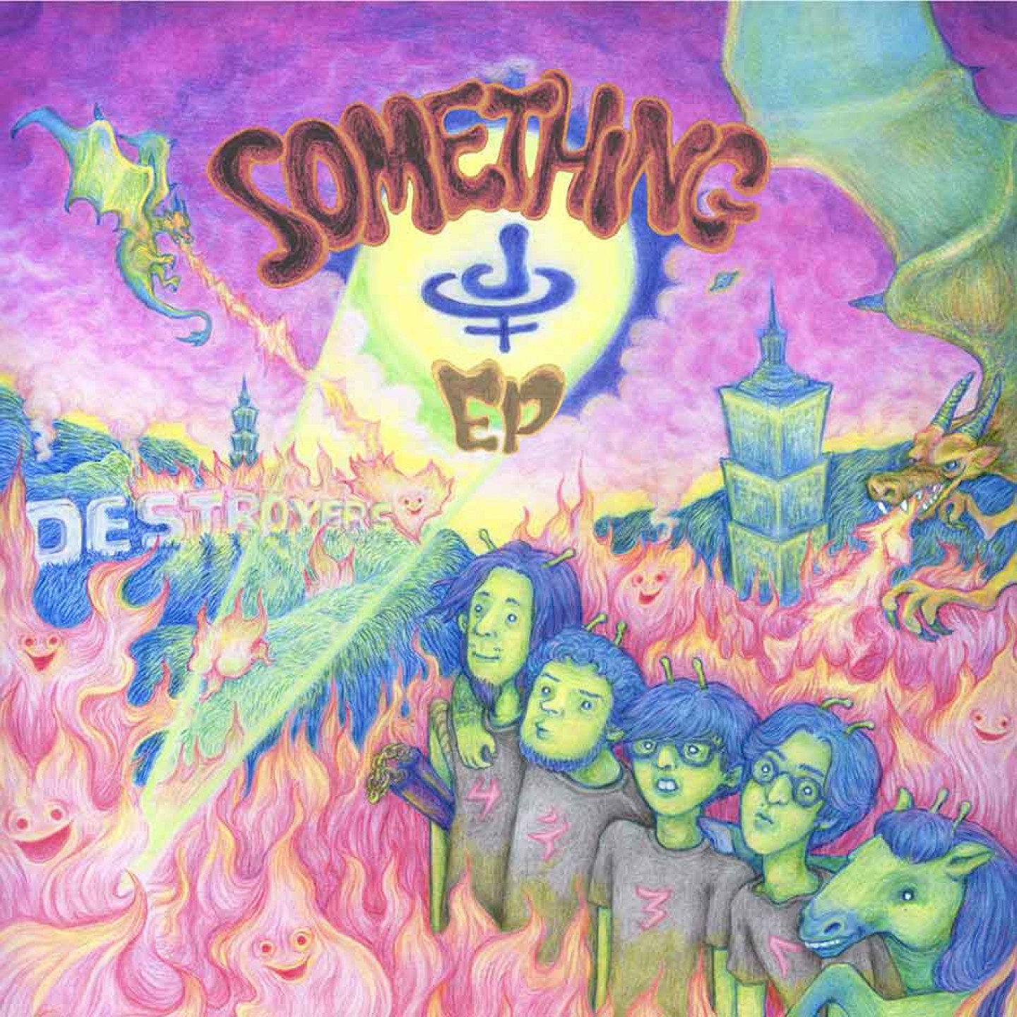 擊沈女孩-Destroyers--《Something》EP-封面