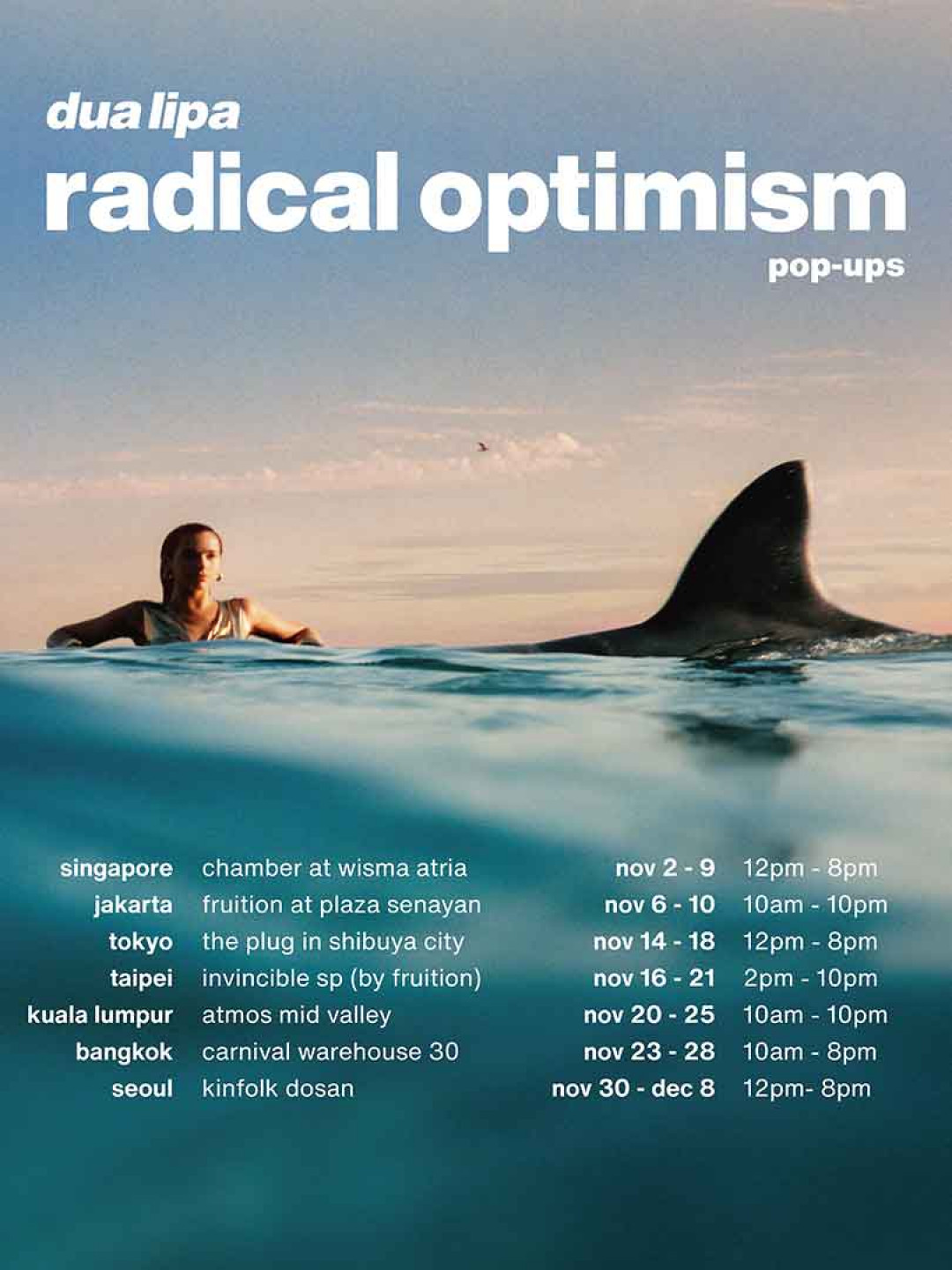 Dua-Lipa「Radical-Optimism」亞洲場快閃店時間