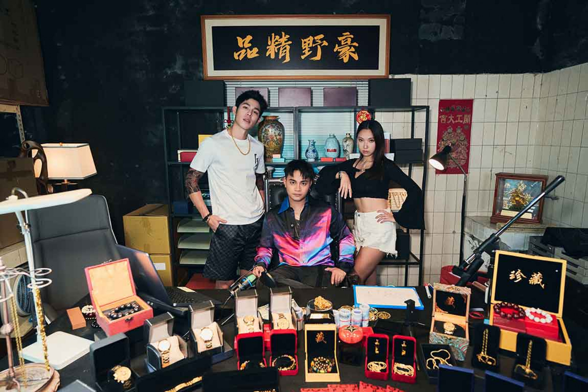 圖說:詹懷雲(左起)邱軍、李雪