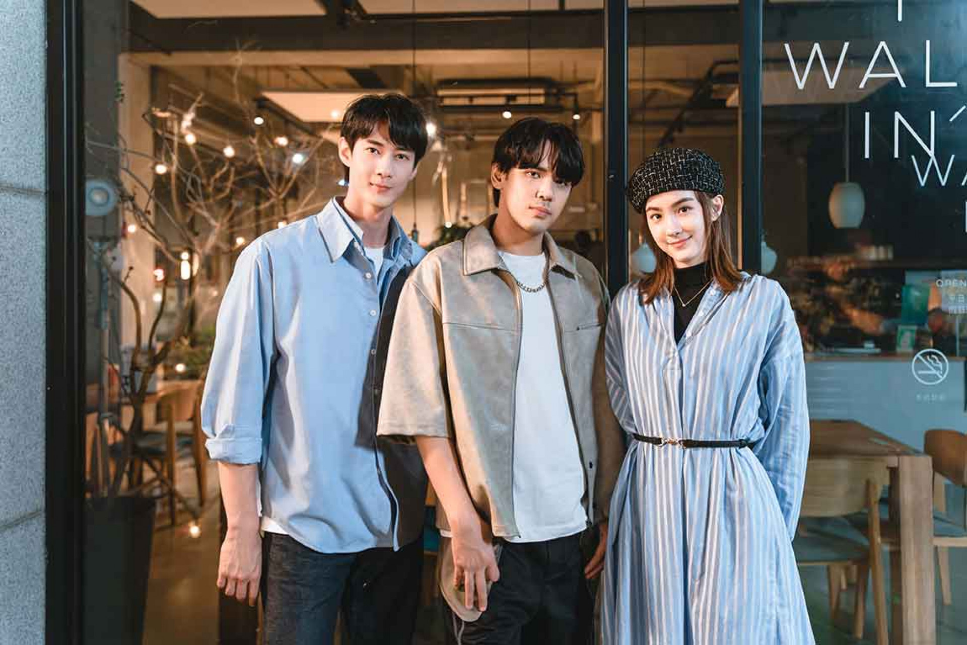 陳零九〈也曾想走進你的心底〉MV邀請新生代演員黃柏峰、凱渥的台澳混血新星陳萱出演。圖由左至右:黃柏峰、陳零九、陳萱(照片提供:種子音樂)