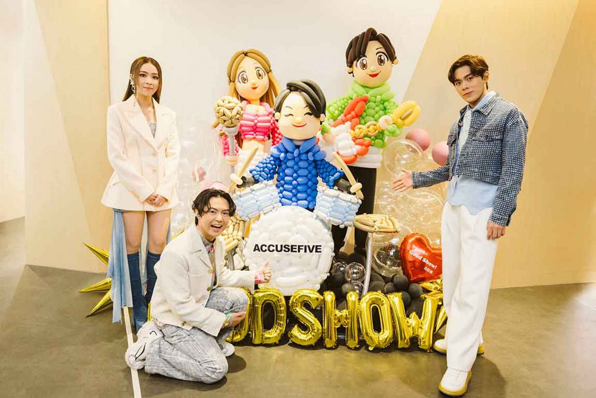 圖11:古巨基當天因工作無法到現場支持,特別送上精美人形氣球為告五人應援。(相信音樂提供)