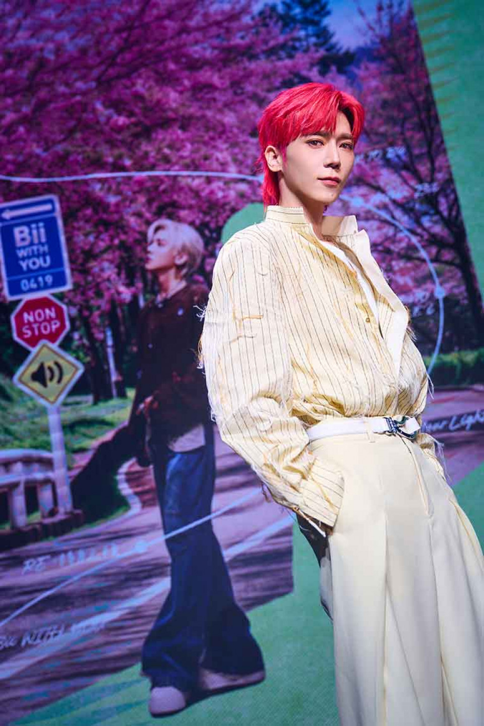 年前感冒的Bii,病情好便投入練習,努力準備演唱會。