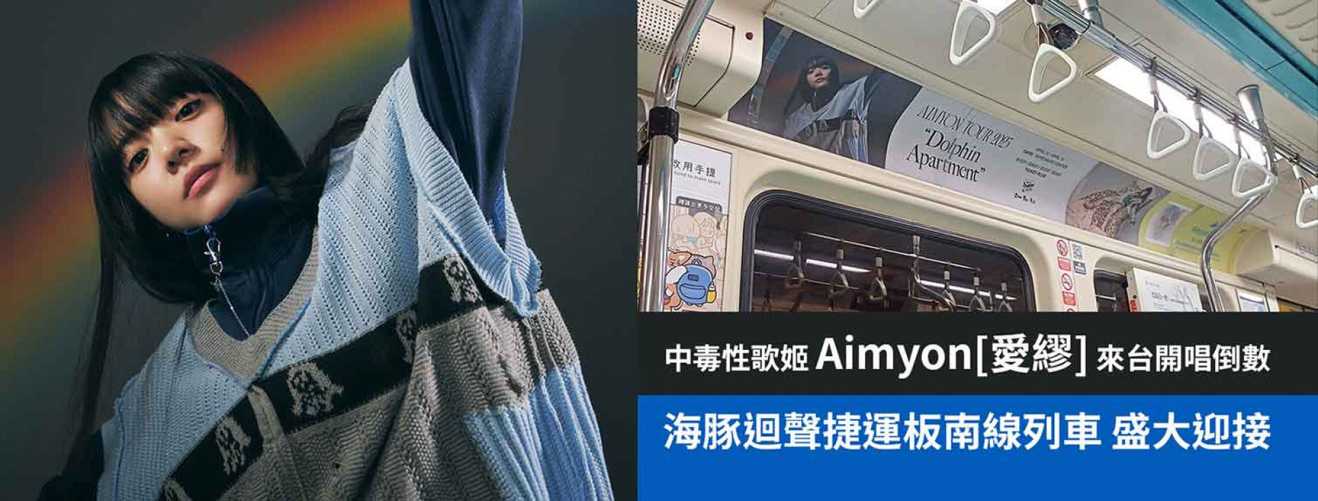 Aimyon[愛繆]-限時專屬海豚迴聲捷運板南線列車