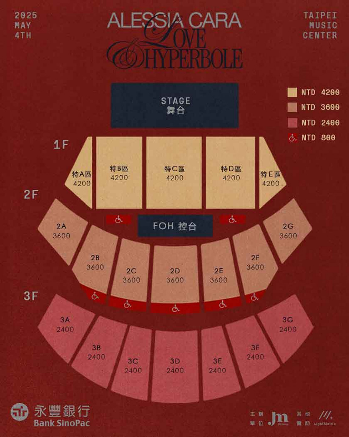 Alessia Cara 2025 Love & Hyperbole Tour in Taipei 座位