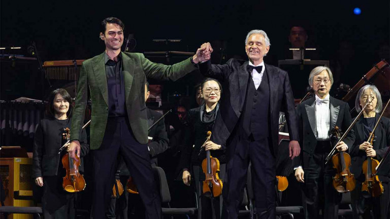 美聲天王波伽利演場會圓滿落幕！睽違十年攜帥兒共譜天籟震撼大巨蛋