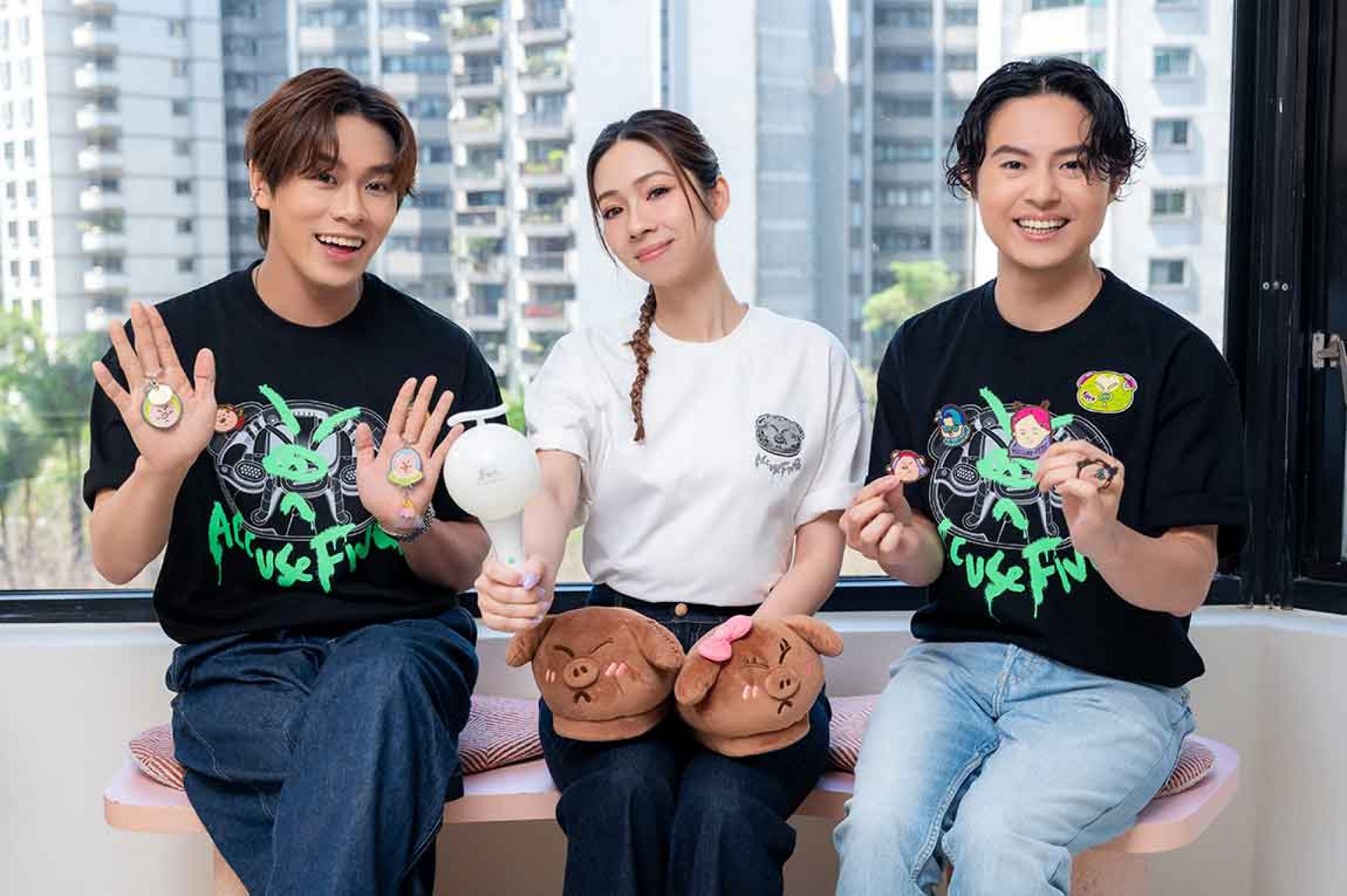 告五人推出全新周邊,8款商品掀搶購熱潮。(相信音樂提供)