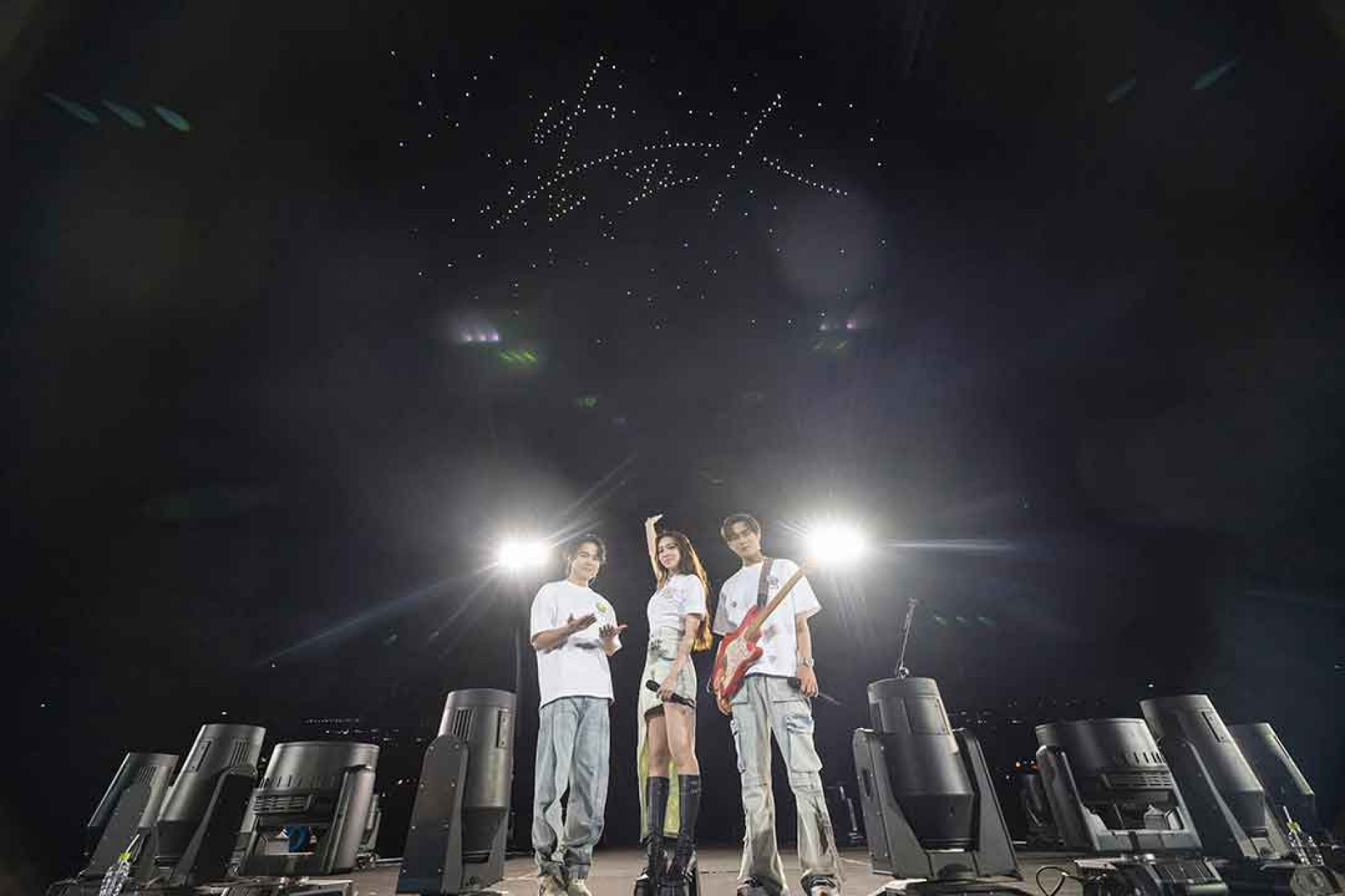 告五人寫下巡演傳奇，台灣演唱會史上第一次啟用無人機。（相信音樂提供）