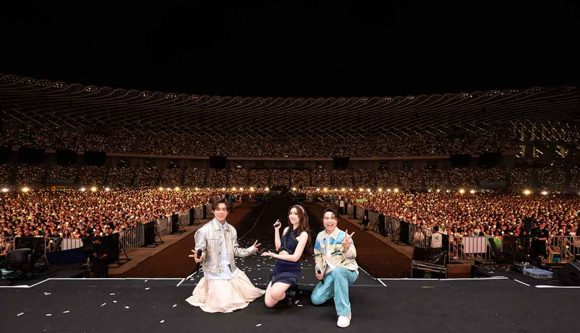 史上最年輕華語音樂人告五人登上世運主場館 5萬人見證台灣音樂新紀錄。(相信音樂提供)