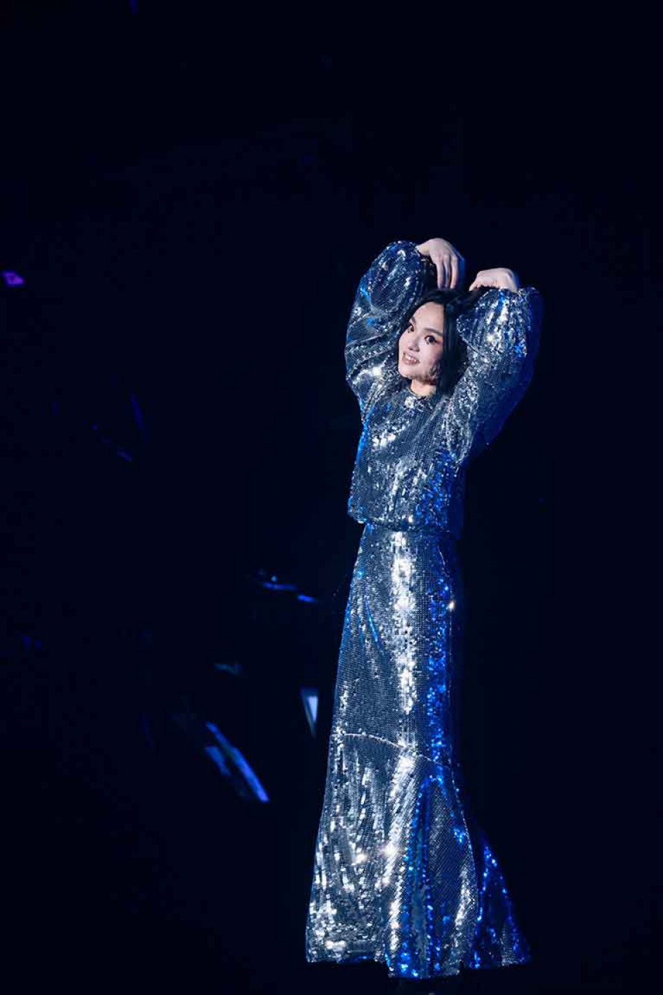 徐佳瑩聽到歌迷的大合唱深受感動