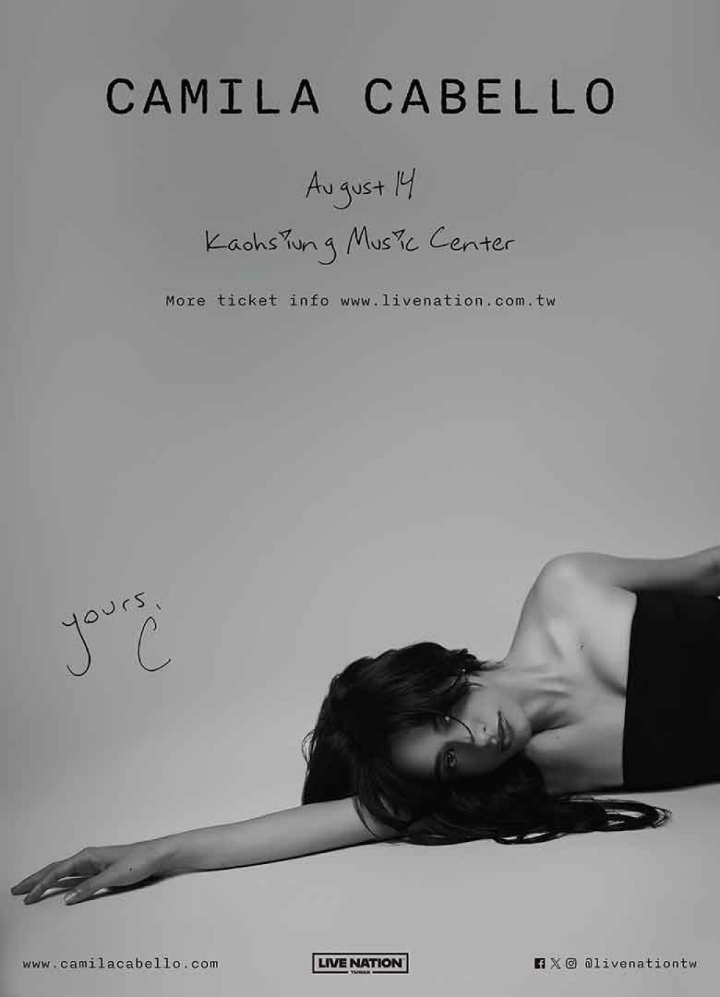 《Camila Cabello Yours, C Tour》- Live Nation Taiwan 提供