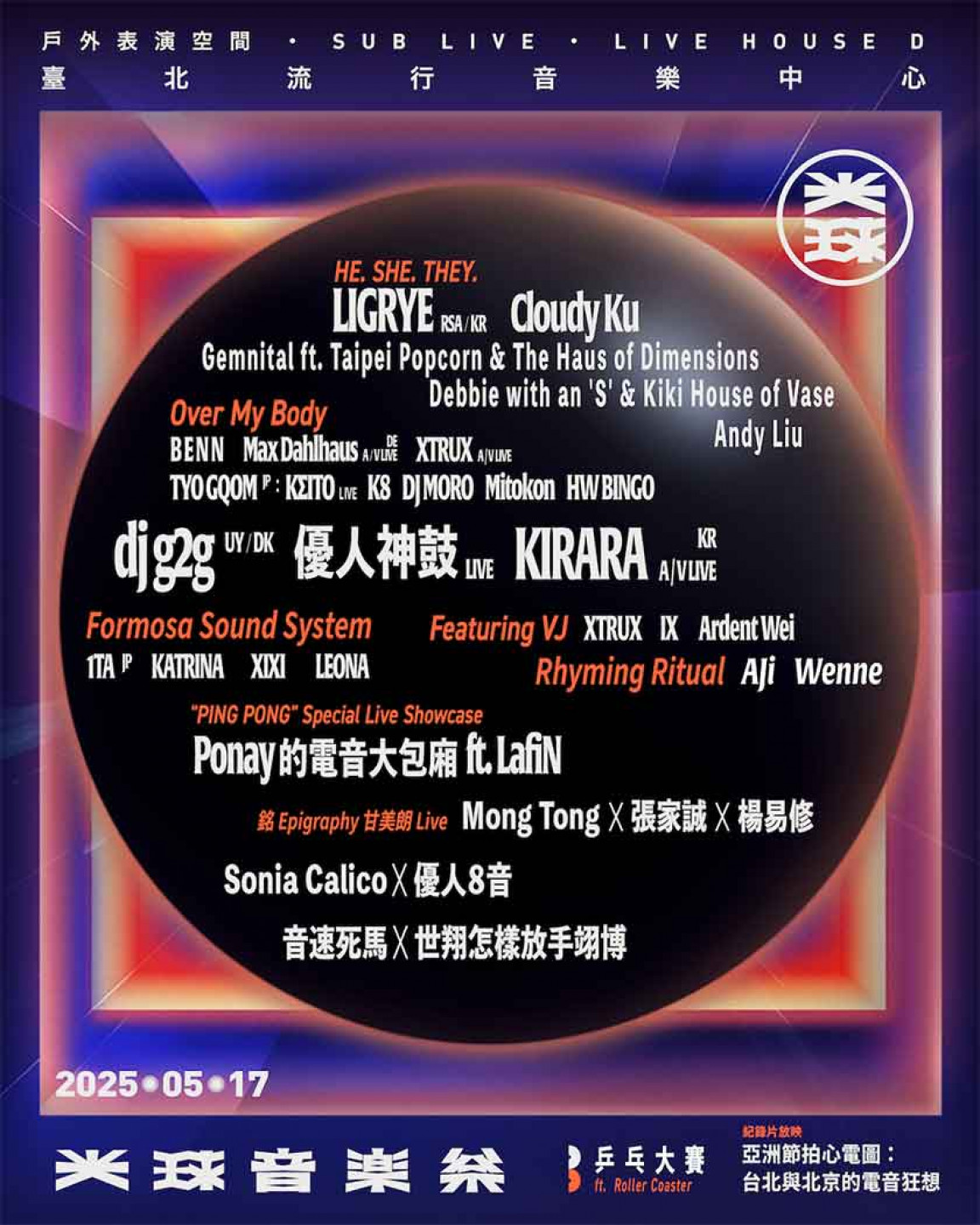 邀請超過-20-組來自歐澳亞三大洲的國內外電子音樂組織與電子音樂人、藝術家，打造想像之外的聲光體驗。