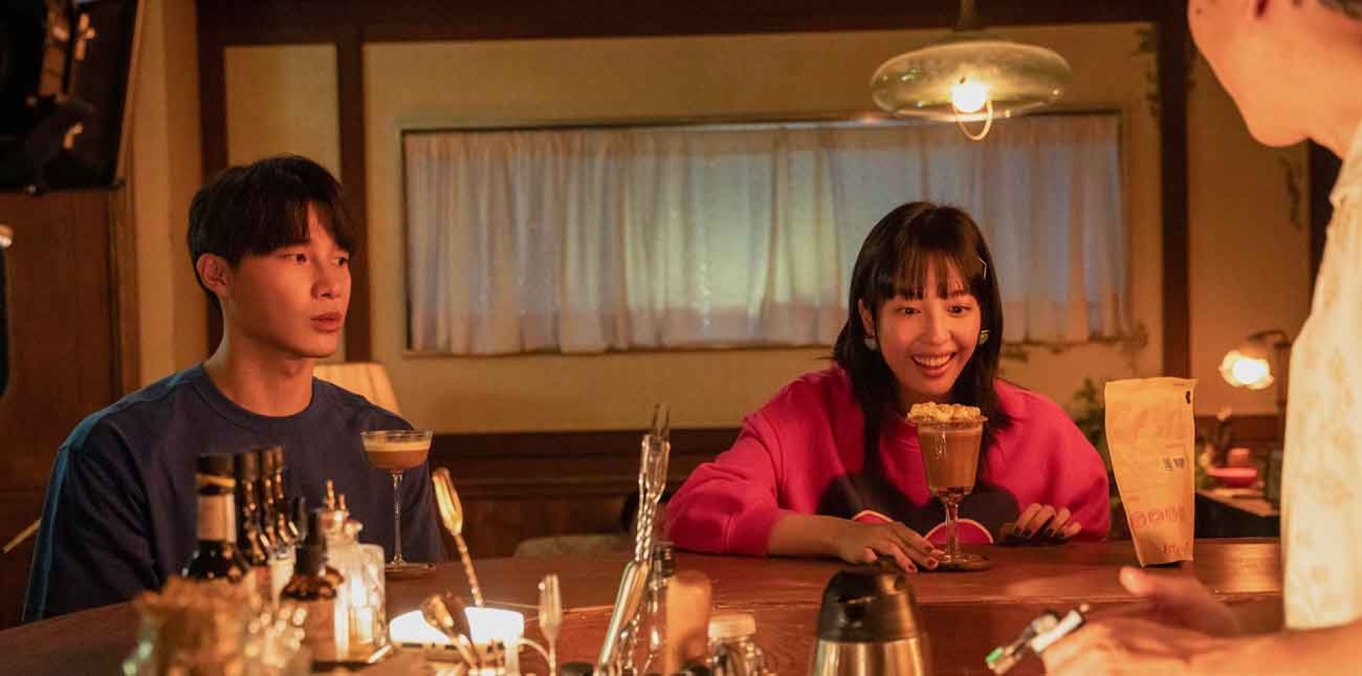 宋偉恩、王渝萱劇中火花、甜味十足。圖/逆光電影提供