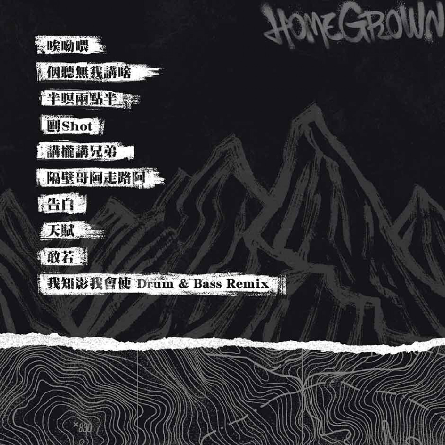 《本土 Homegrown》專輯曲序
