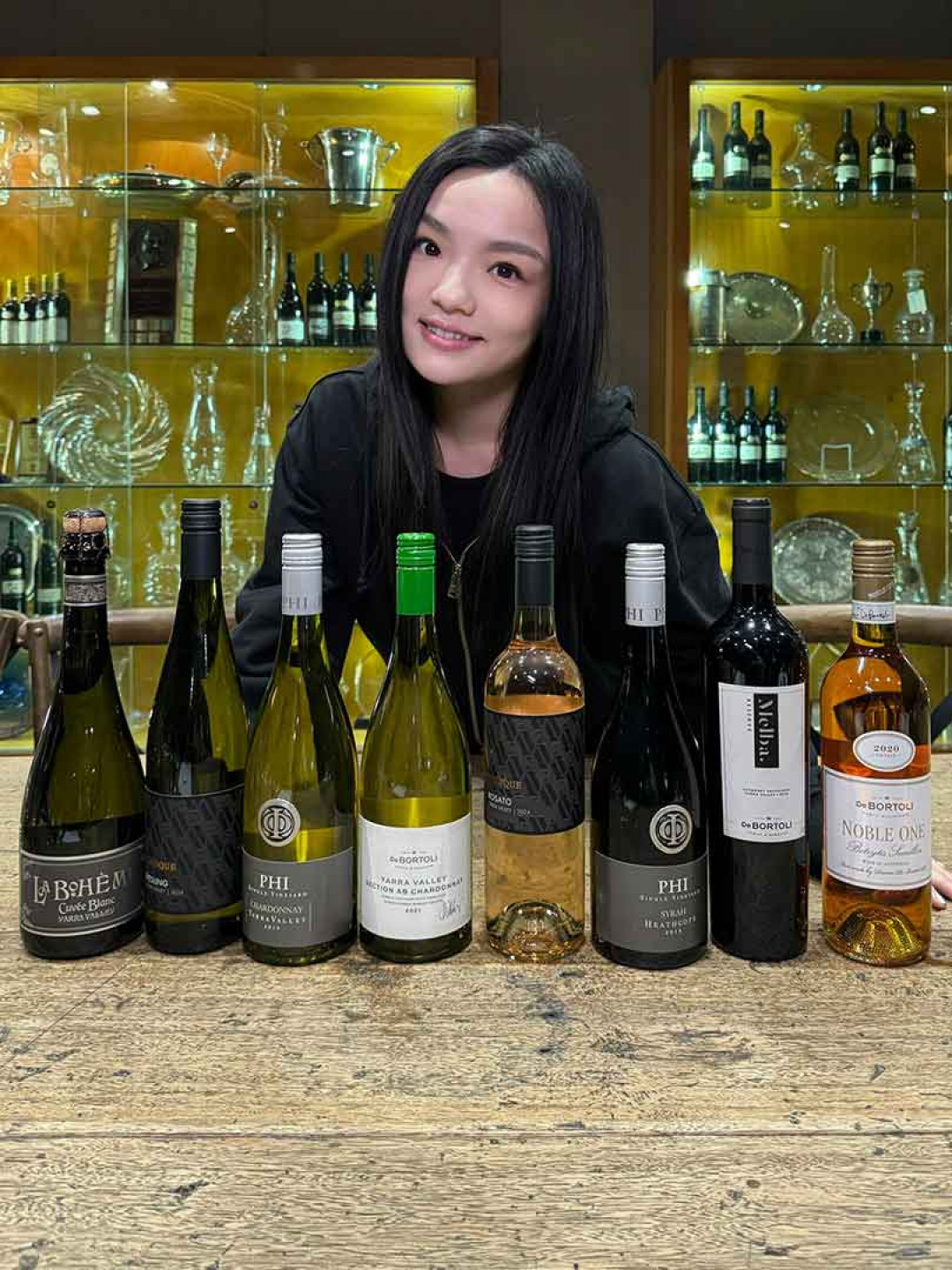 徐佳瑩到澳洲的酒莊學習品酒