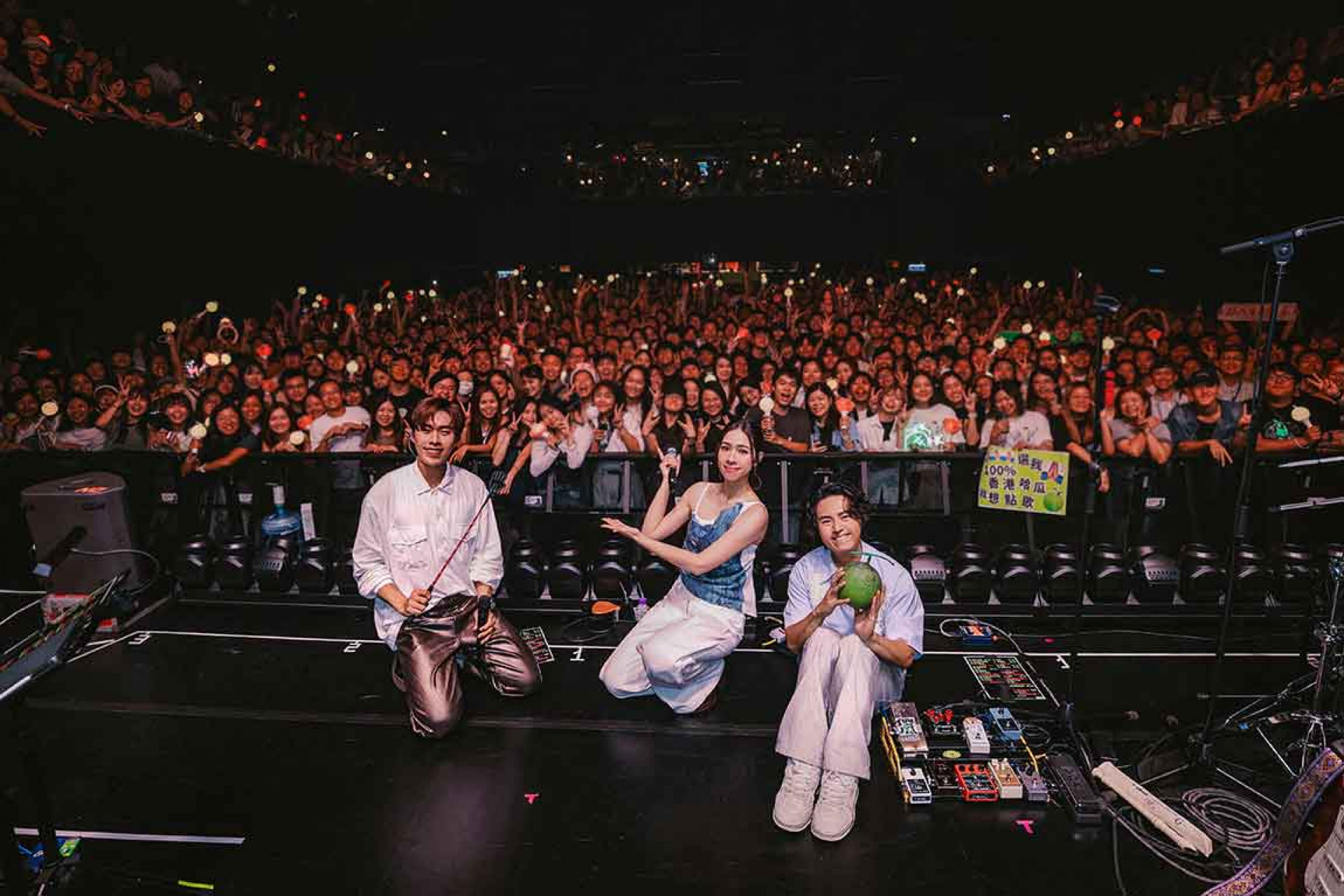 告五人香港連兩夜開唱，寫下開館首演紀錄。（相信音樂提供）