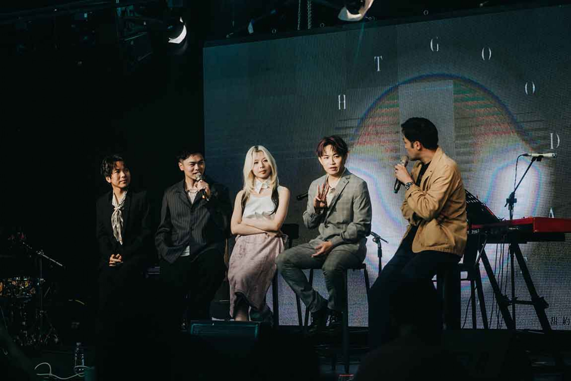 甜約翰舉辦《GOOD AFTERNIGHT》搶聽會 鼓手小J-主唱浚瑋-主唱Mandark-吉他手罐頭