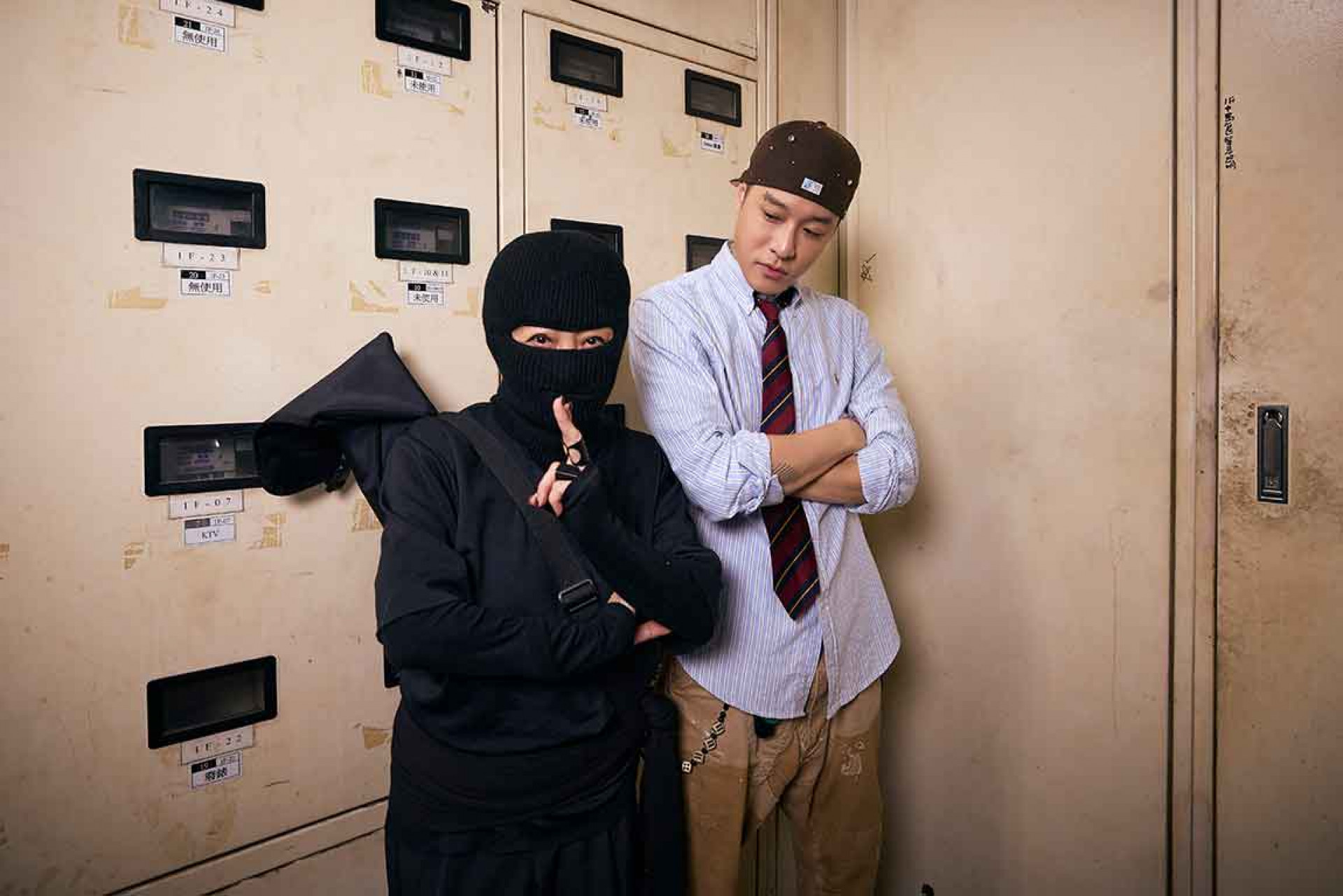 當晚潛伏了一身忍者裝扮的神秘客