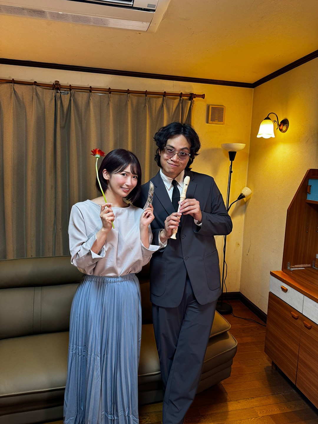 跟AV女優美園和花和體演夫妻-李拾壹笑稱「我是全天下最幸福的男人」