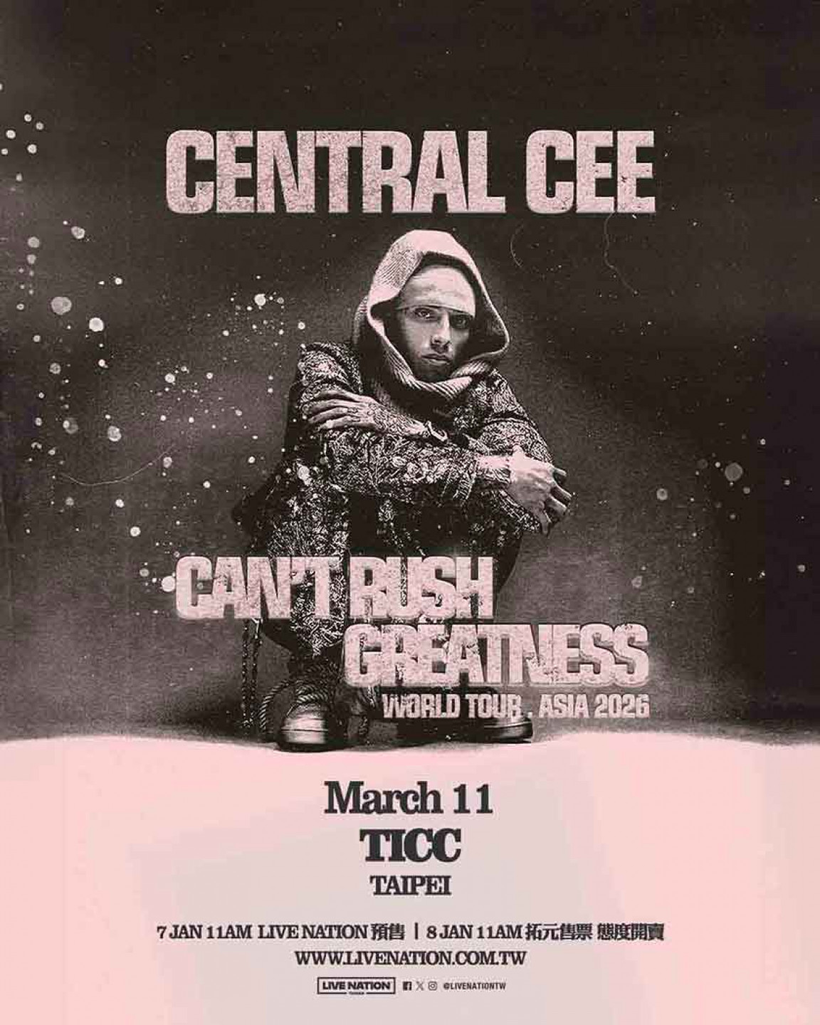 Central Cee – CAN’T RUSH GREATNESS WORLD TOUR – Asia 2026-Live Nation Taiwan 提供