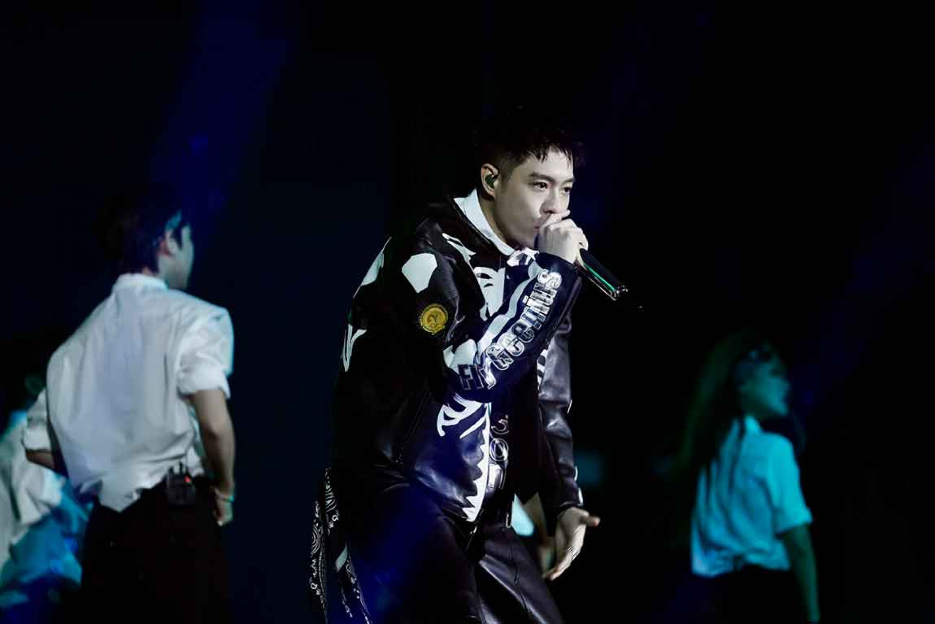 台北遇大雨,周湯豪形容是「遇水則發」