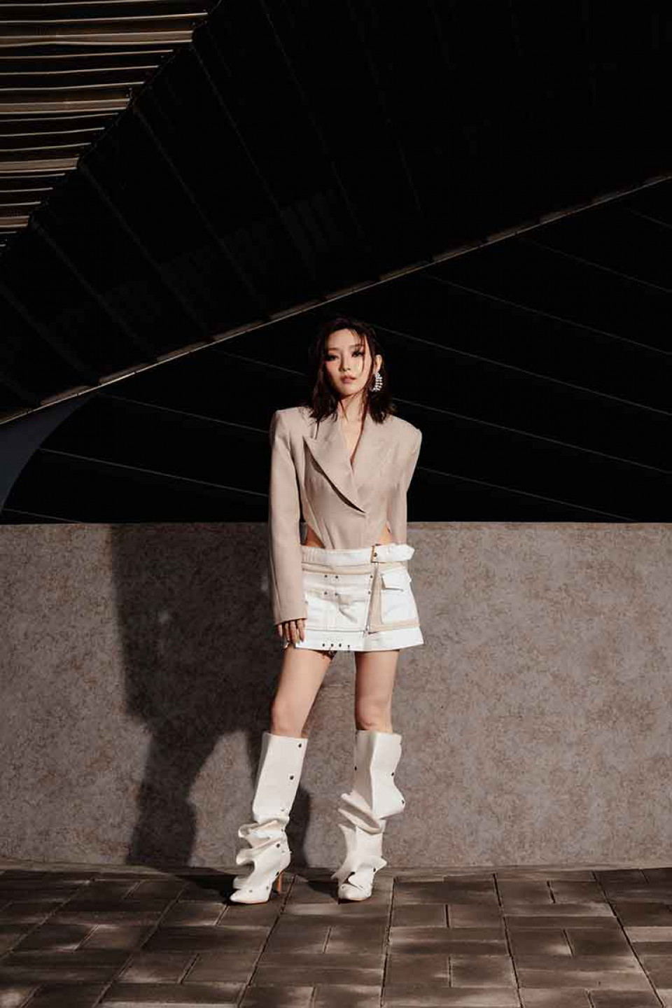 閻奕格2025跨年在金門 無畏低溫來襲