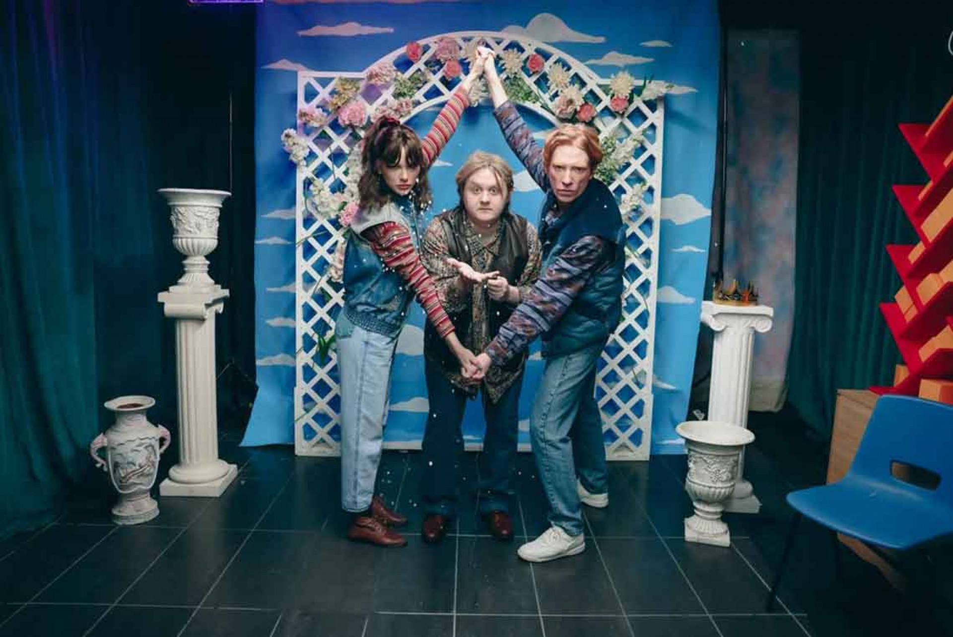 泰勒絲與路易斯卡柏狄和多姆納爾格里森-翻攝自Taylor Swift Instagram