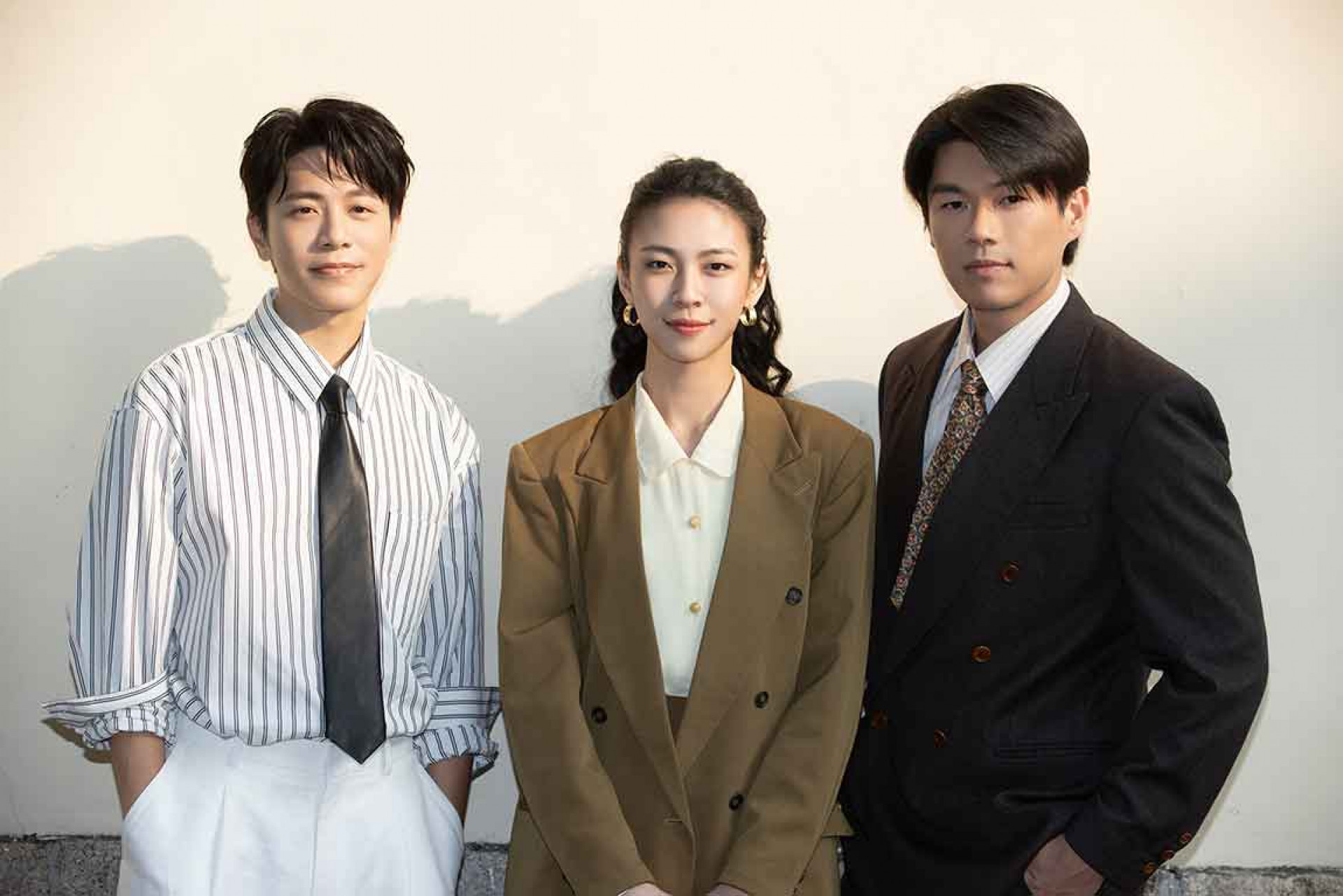 韋禮安(右)力邀金馬等級卡司 影帝入圍柯煒林(右+最佳新人馬士媛(中)拍攝