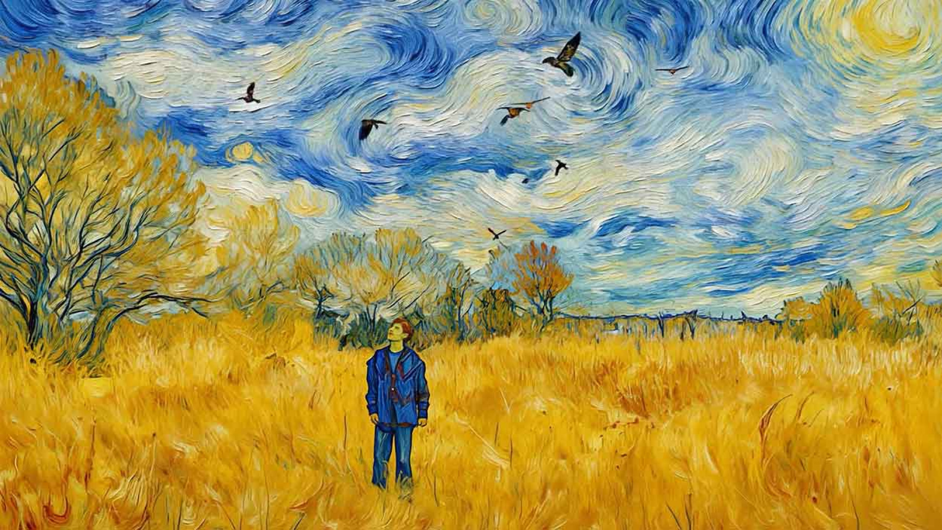 張信哲〈萬語千言〉MV變油畫!致敬梵谷神級特效