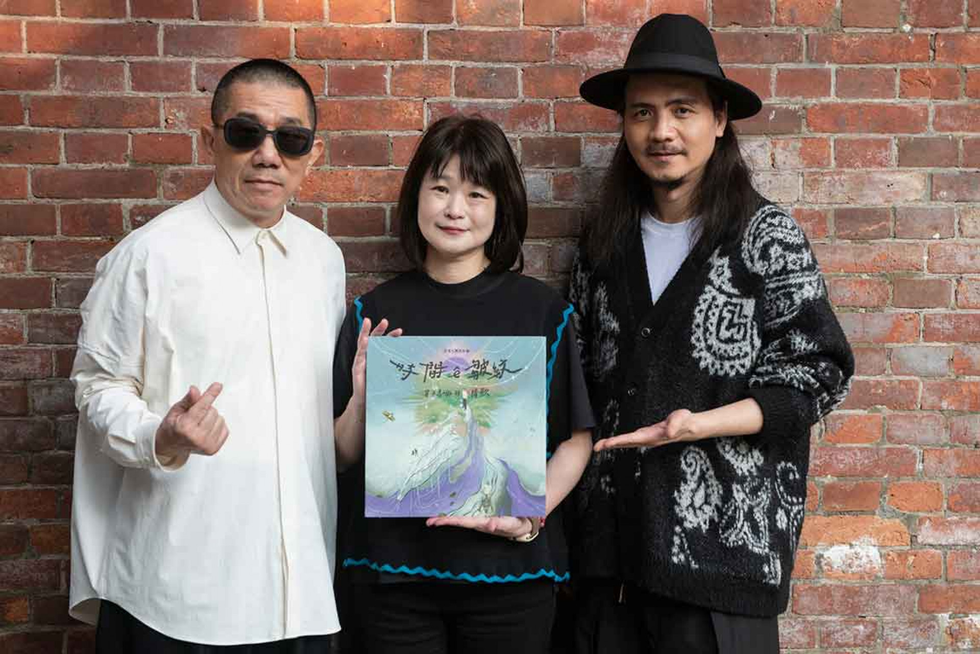 文夏老師的女兒親臨現場。周星瀚(左起)、王文姬、許霈文