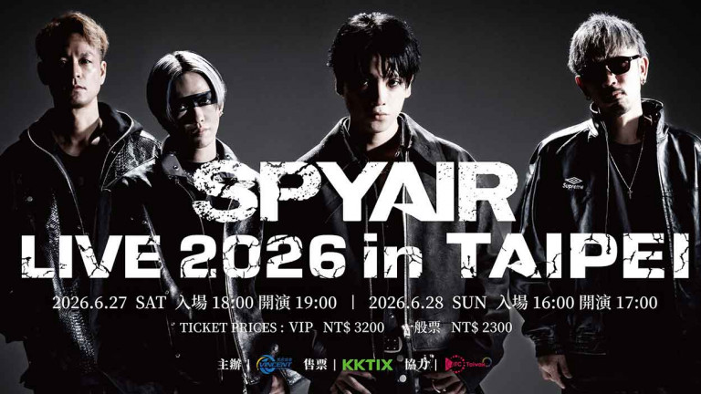 SPYAIR帶新輯《RE-BIRTH》回歸台北 6月Legacy TERA連唱兩場