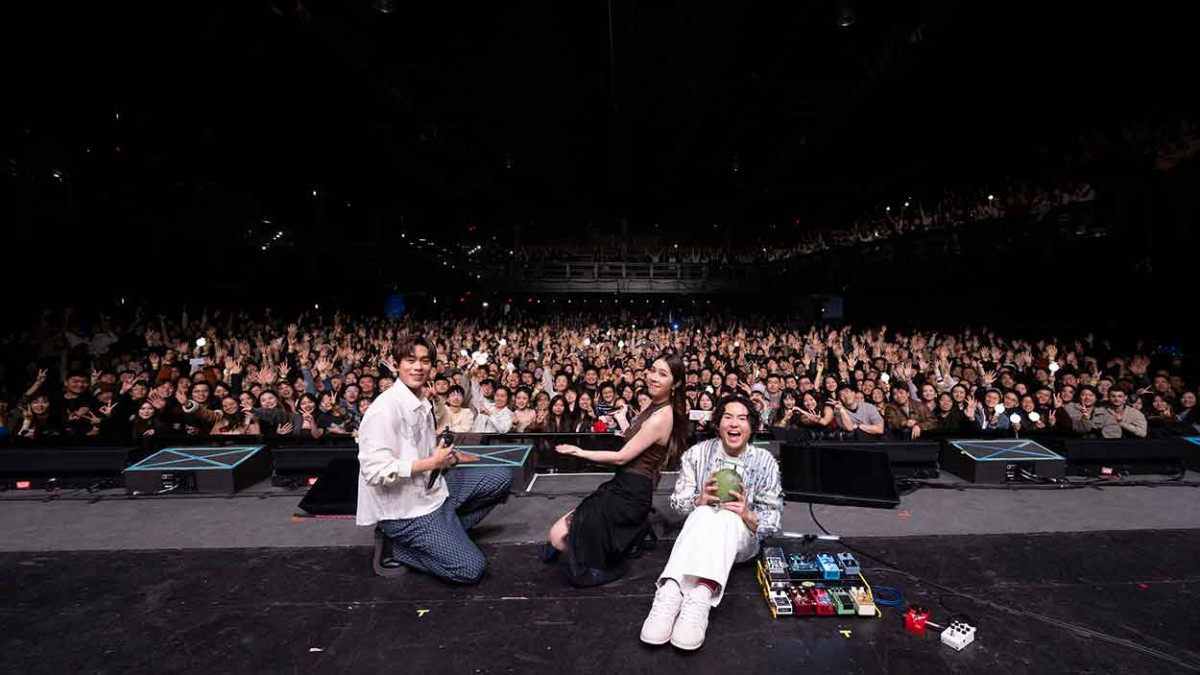 告五人狂奔1.3萬公里赴北美 波士頓台下聚集學霸歌迷 直說：「今天必須好好講話。」