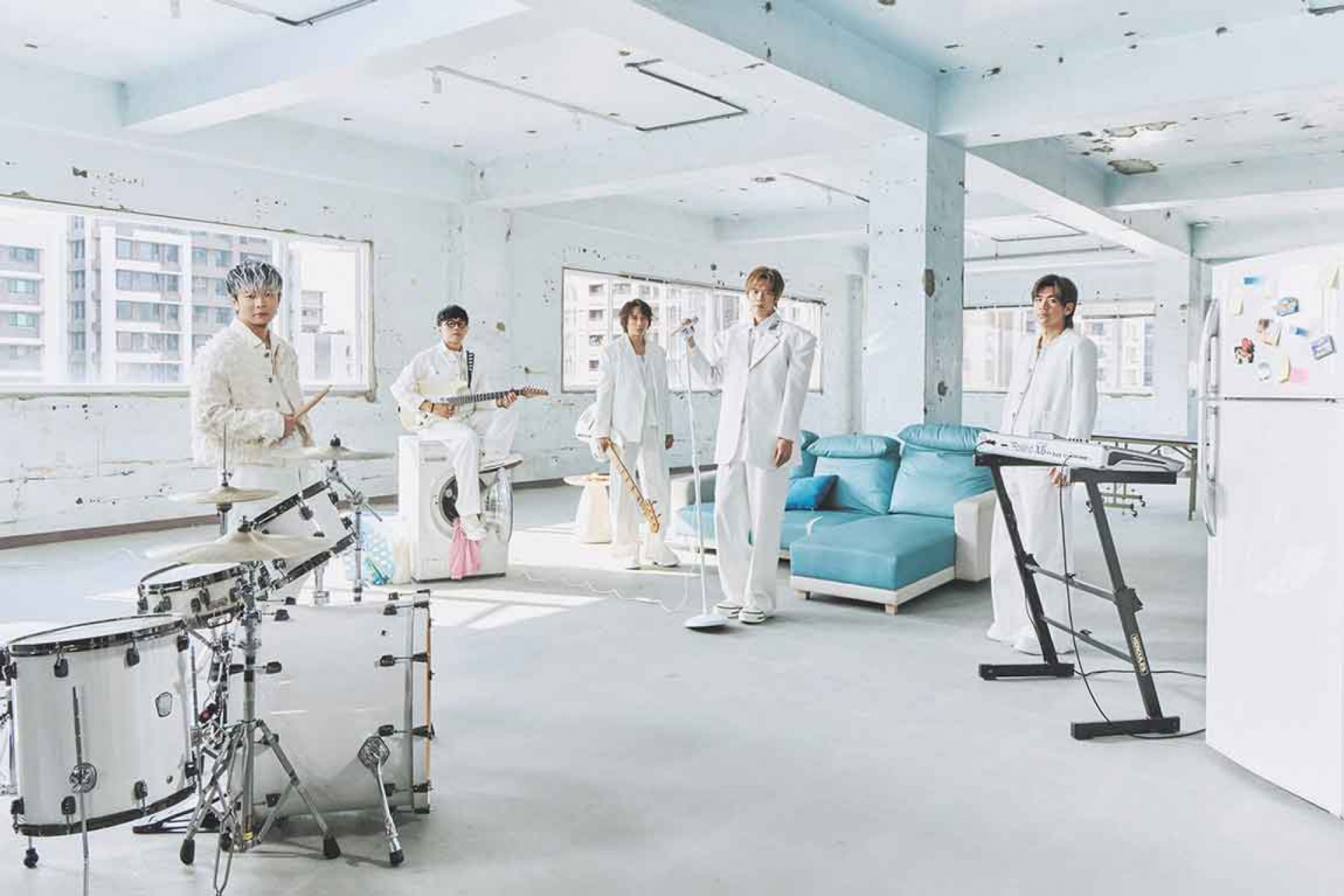 阿電(左起)、劉逼、霸天、阿璞、小橘