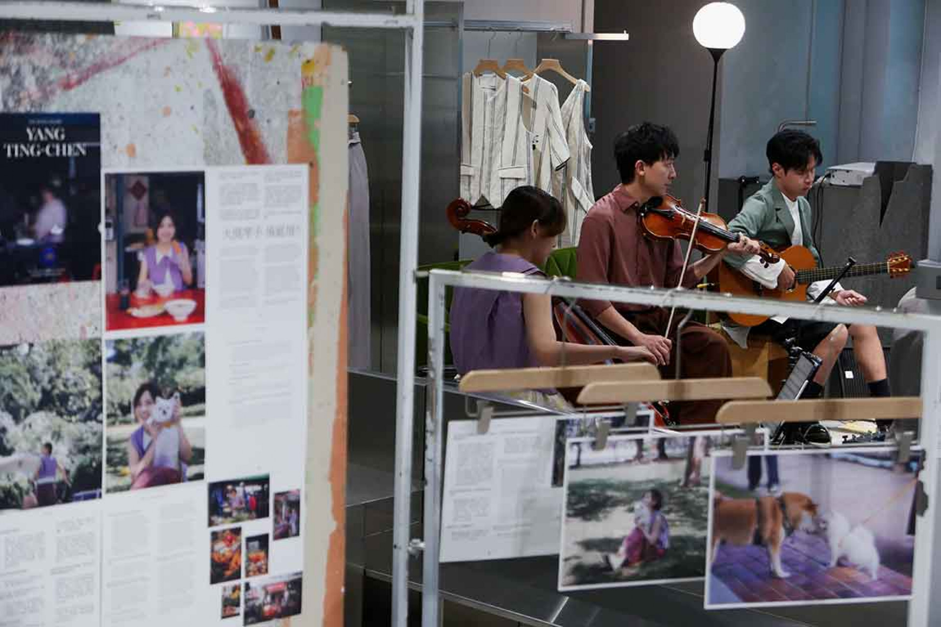 除了動態的音樂排練,現場亦結合了小型的實驗策展。 (圖/M_S Magazine 提供)