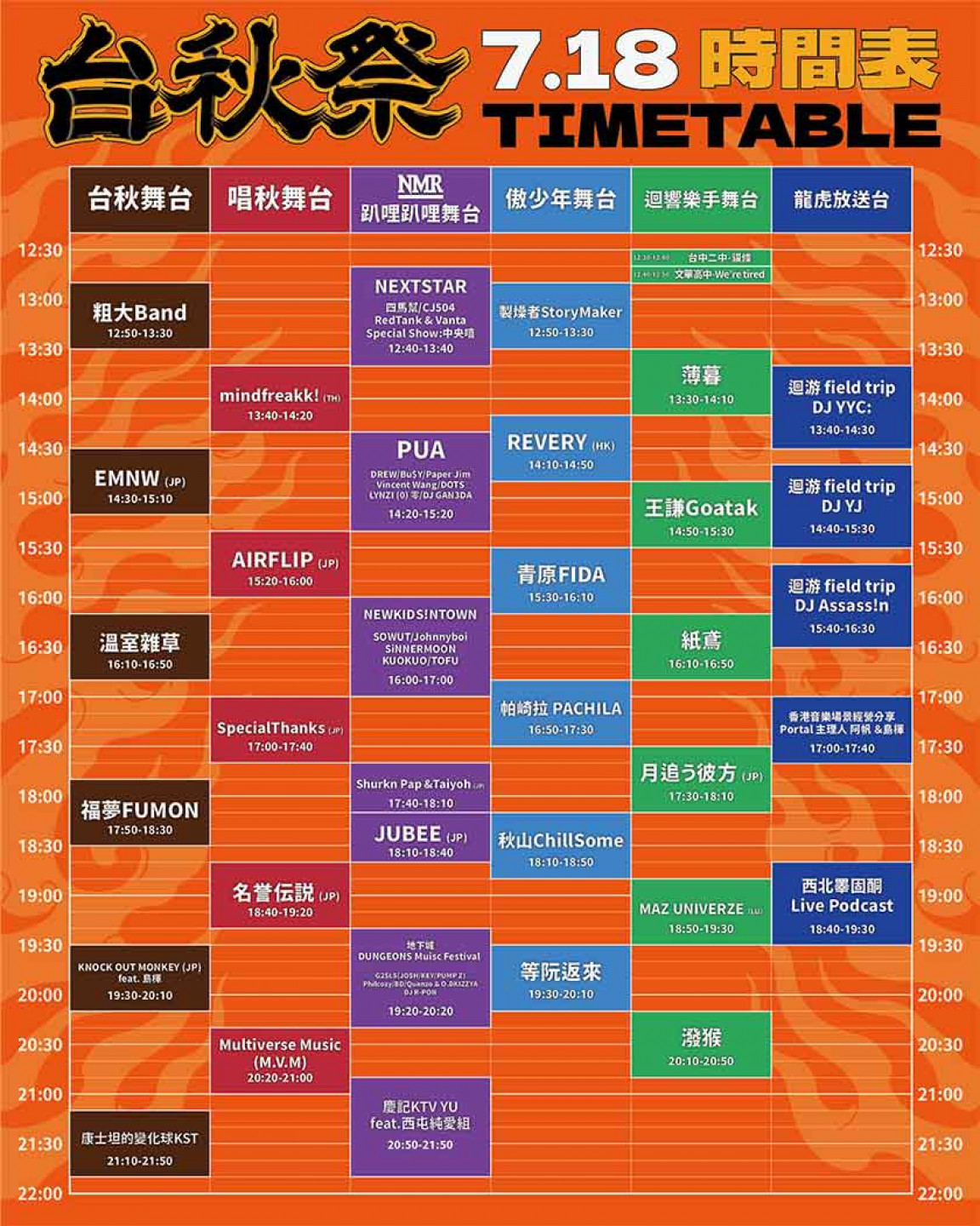 台秋祭2026時間表0718