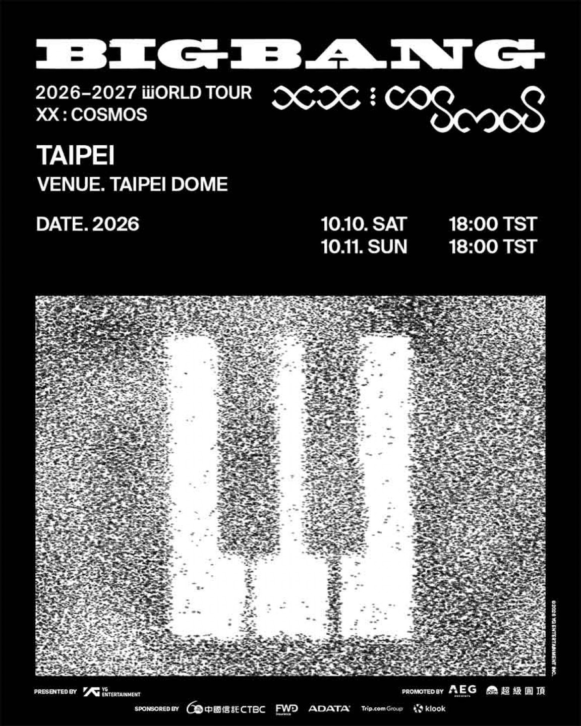 BIGBANG 2026-2027 WORLD TOUR〈XX：COSMOS〉IN TAIPEI