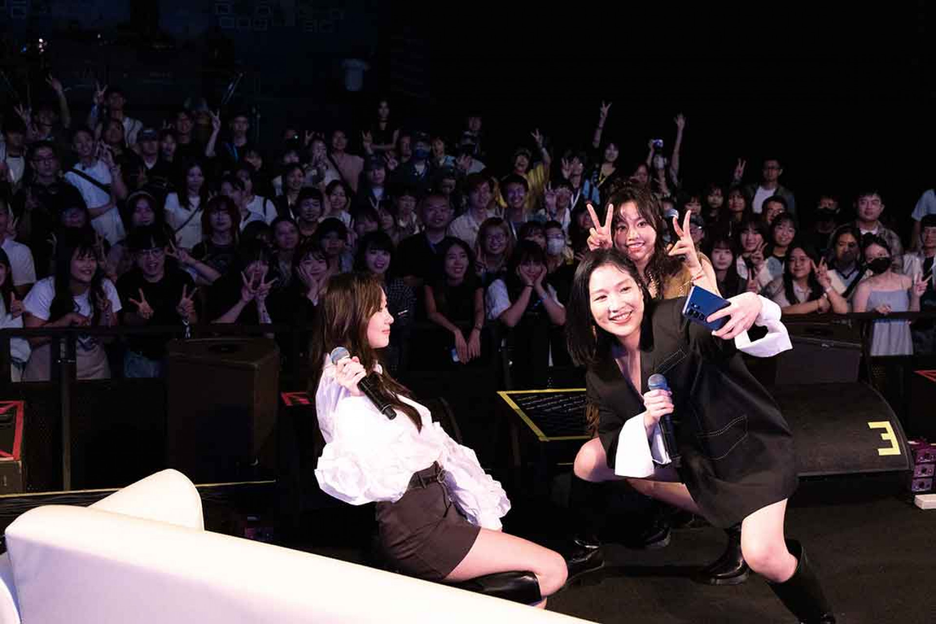左起CClaire馬愷伶聯手AmazingTalker Sandra﹑吳汶芳合作Live Podcast（圖_ ID音樂節提供)