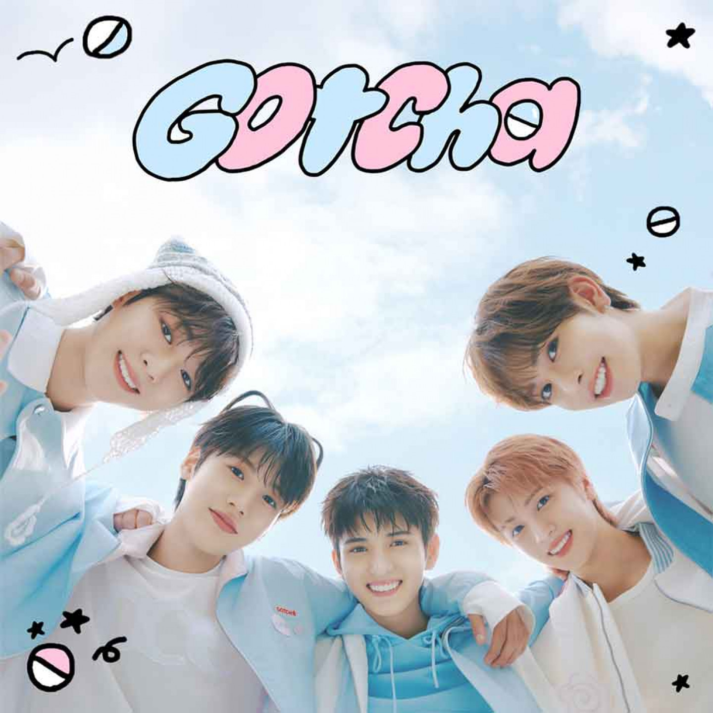 五人男子團體「VIBY」推出第3張數位單曲〈Gotcha〉數位封面