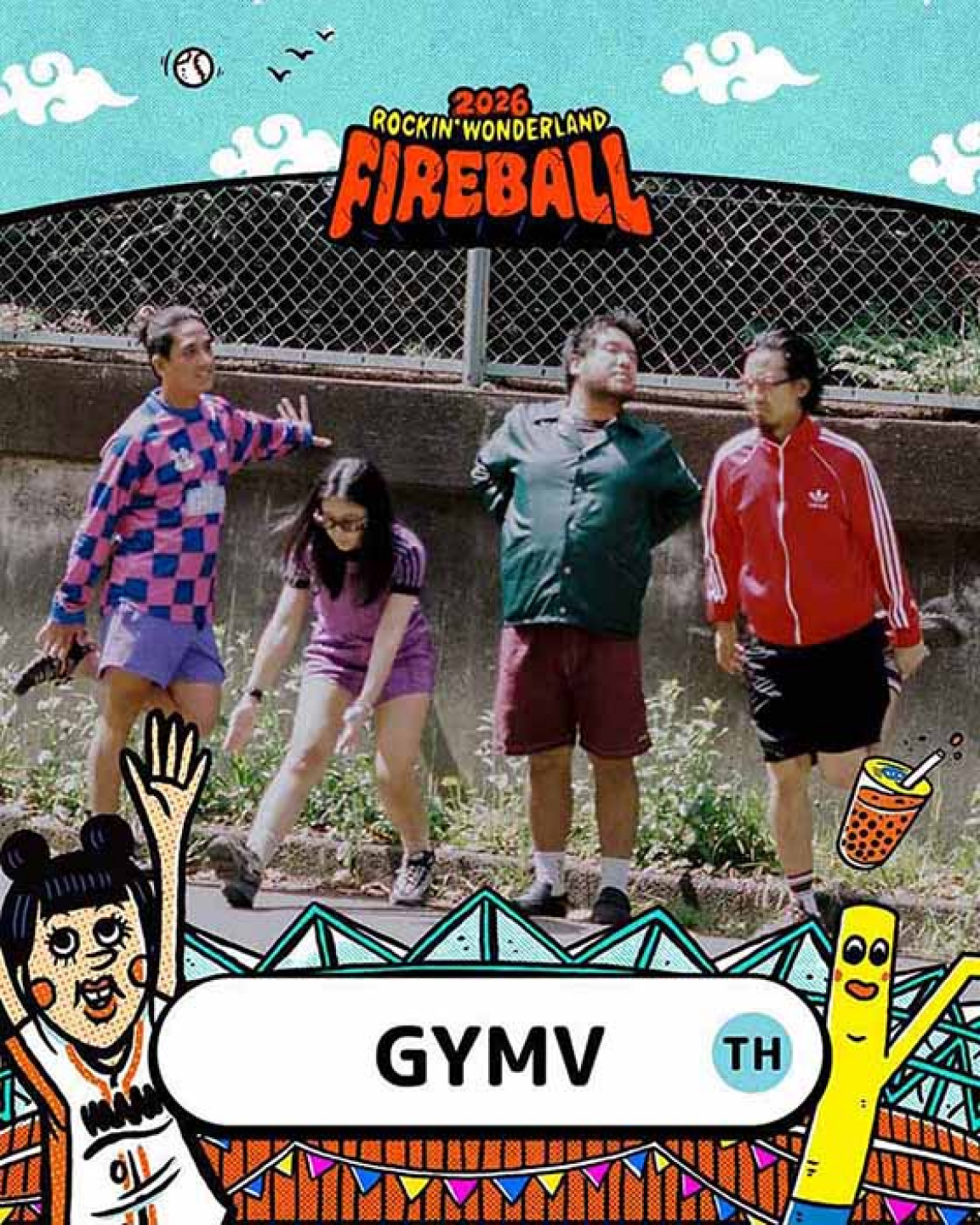 前身為 Gym and Swim 泰國樂團 GYMV 改組後首度重返台灣舞台