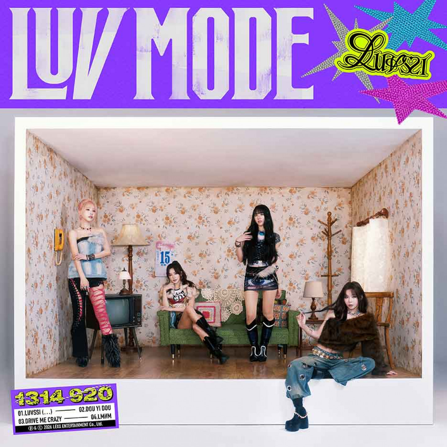 LUVSSI 首張EP《LUV MODE》各大數位音樂平台正式發行（圖_ LEXX原質娛樂 提供）