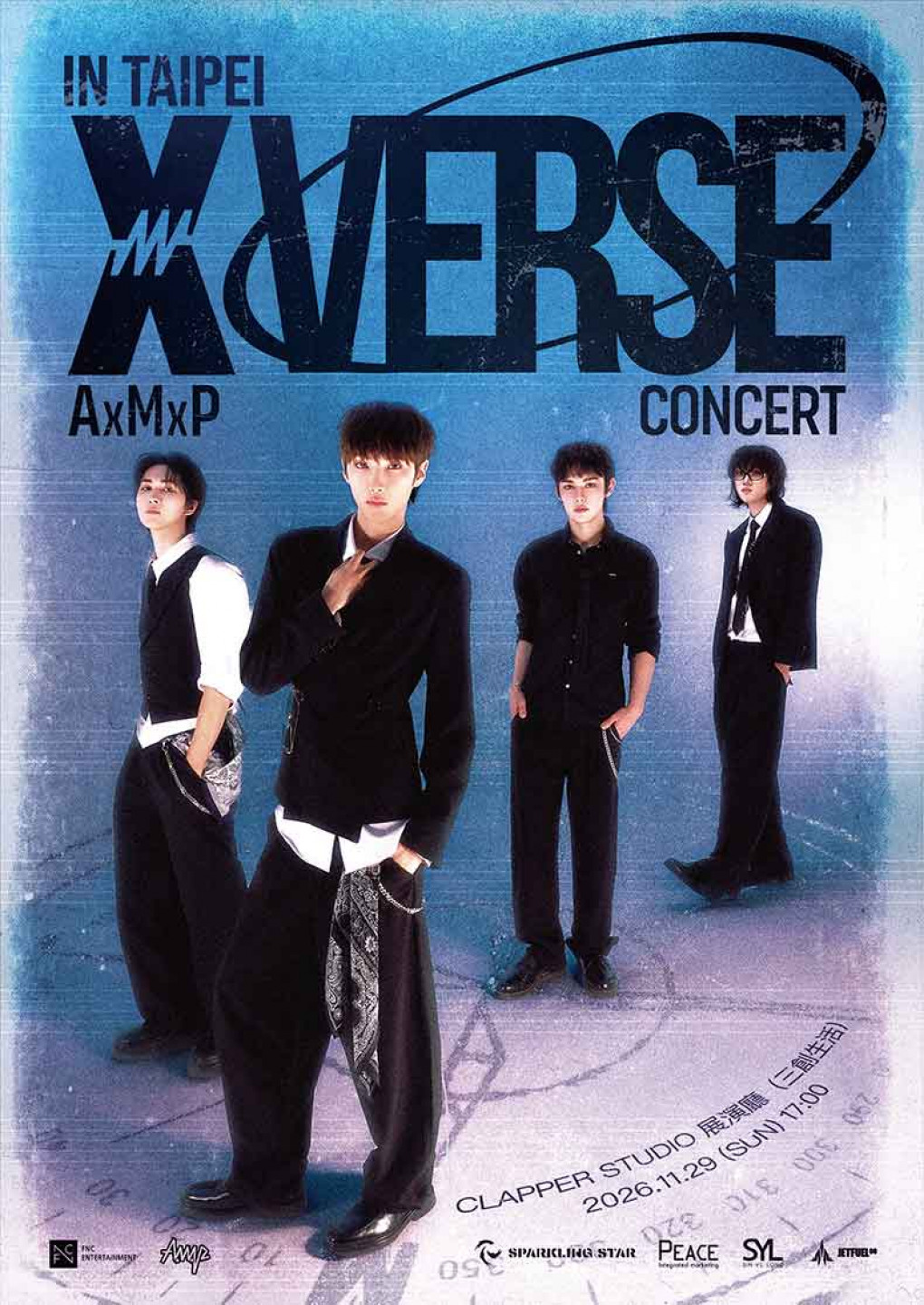 AxMxP「AxMxP X VERSE concert in Taipei」將於11月29日下午5點在CLAPPER STUDIO展演廳舉行